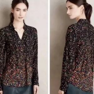 Anthropologie Maeve Confetti Blouse 4